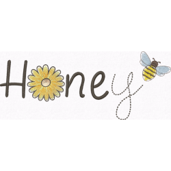 Honey-sunflower and bee